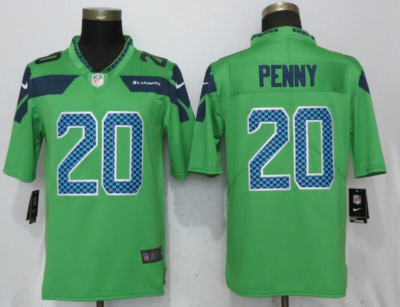 Men Seattle Seahawks 20 Penny Green Nike Vapor Untouchable Limited Player NFL Jerseys